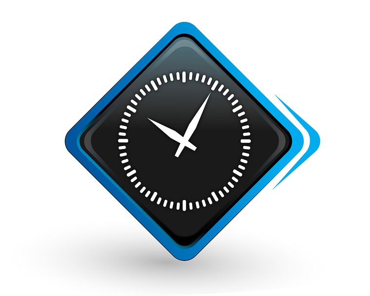 horloge bleue